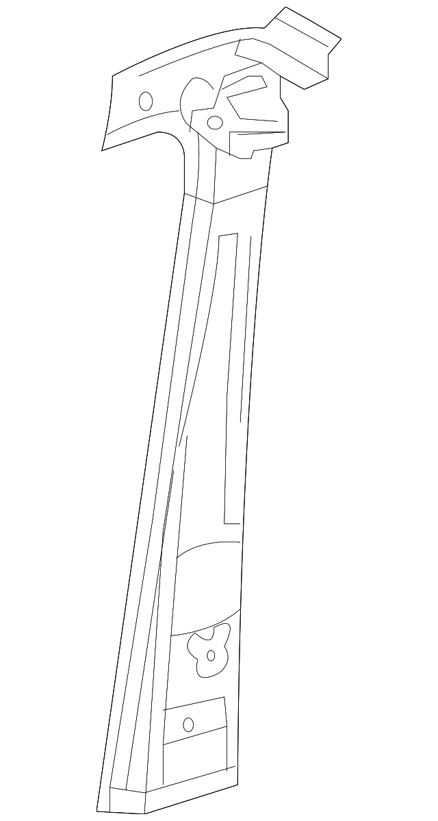 68029946AA Деталь CENTER PILLAR, RIGHT
