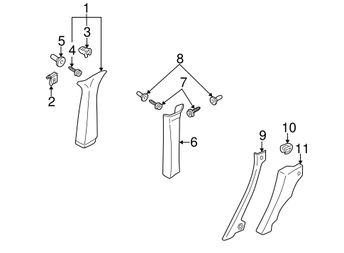 Passat INTERIOR TRIM - QUARTER PANELS 2