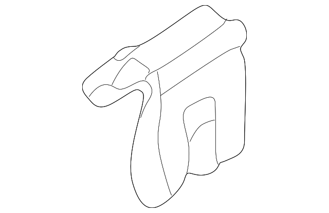 3B9-867-208 Деталь PILLAR TRIM CLIP, LEFT