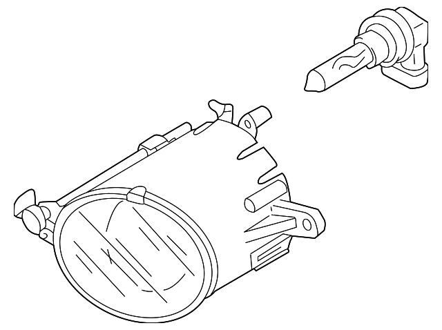 8H0-941-700-A Деталь FOG LAMP, RIGHT