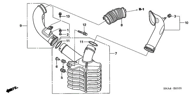 CIVIC SEDAN RESONATOR CHAMBER (1.8L)
