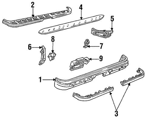 Suburban C20 BUMPER & COMPONENTS - REAR