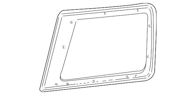 F87Z9829710AB Деталь QTR GLASS, RIGHT