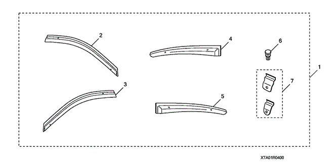 ACCESSORIES/DOOR VISOR for 2010 Honda ACCORD SEDAN #1