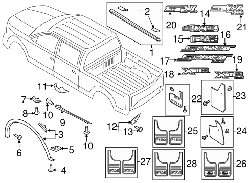 F-150 EXTERIOR TRIM - PICK UP BOX 3