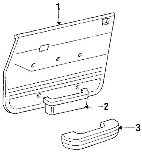 Land Cruiser INTERIOR TRIM - FRONT DOOR