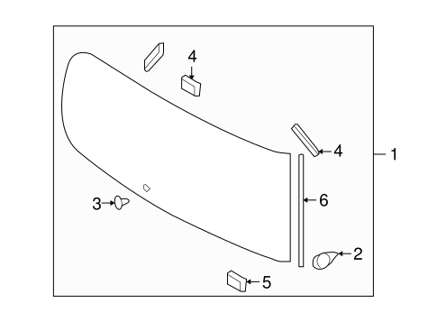 Cube GLASS & HARDWARE - BACK