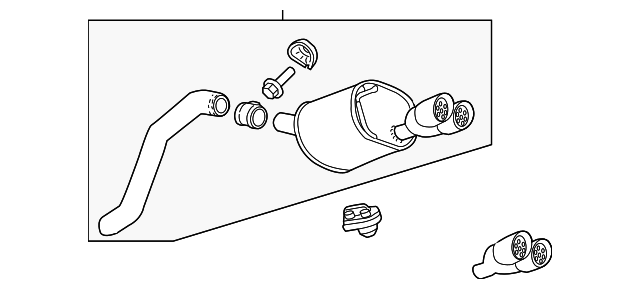 23290445 Деталь MUFFLER & PIPE, LEFT
