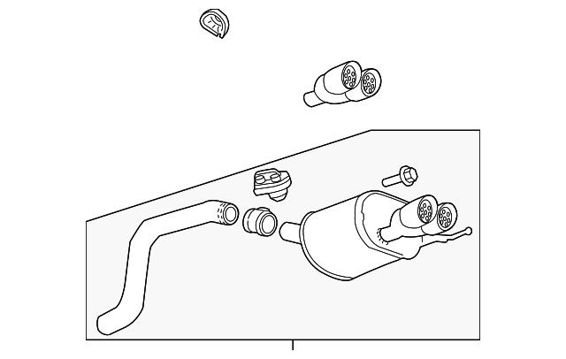 23290446 Деталь MUFFLER & PIPE, RIGHT