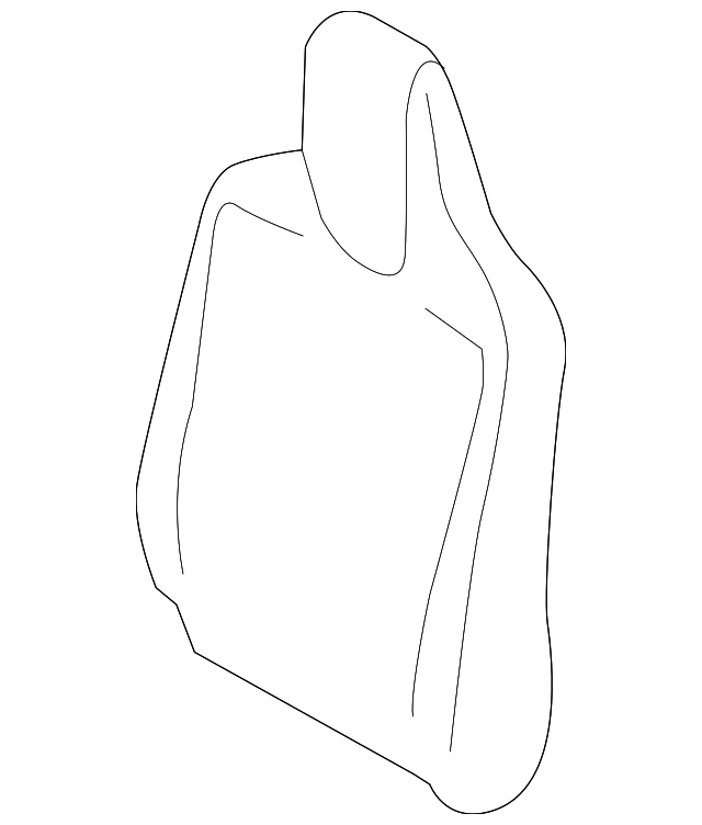 71568-74120-B1 Деталь SEAT BACK COVER, LEFT