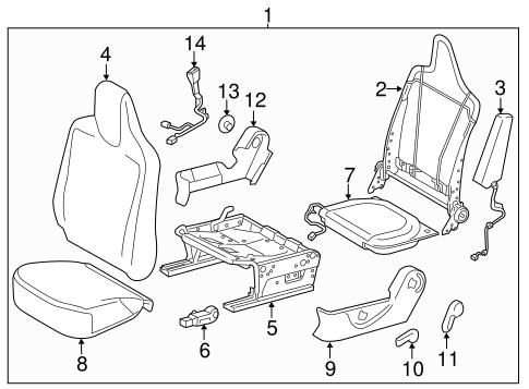 iQ DRIVER SEAT COMPONENTS