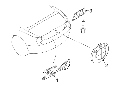 Z4 EXTERIOR TRIM - TRUNK