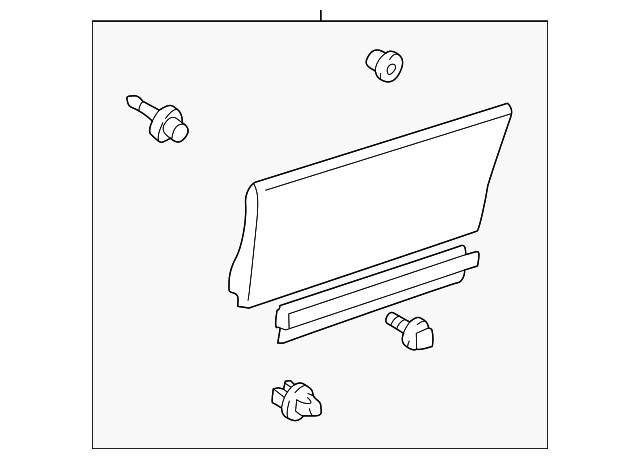 75076-30061-D1 Деталь MOLDING ASSY, LEFT