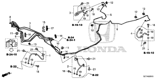 CR-Z BRAKE LINES (VSA) (1)