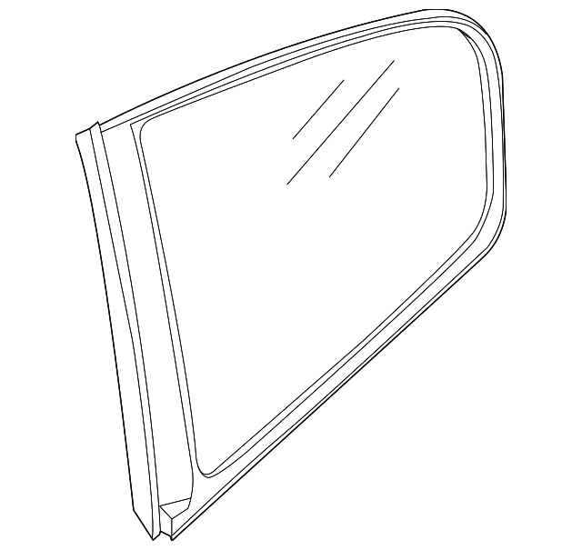83306-JB100 Деталь QUARTER GLASS, RIGHT