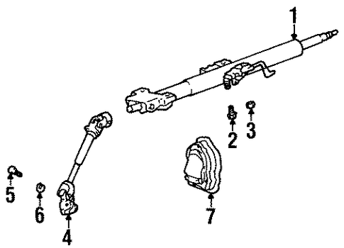 Elantra STEERING COLUMN ASSEMBLY