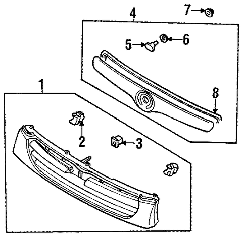 626 GRILLE & COMPONENTS