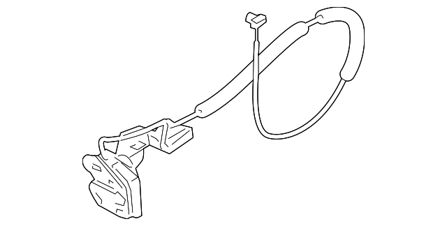 90592-1PA1A LOWER LATCH, RIGHT