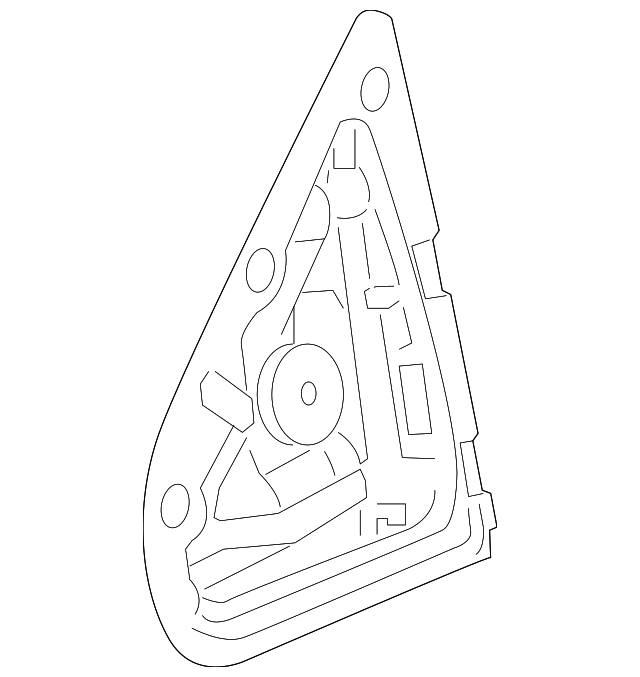 23444129 MIRROR ASSY GASKET, RIGHT