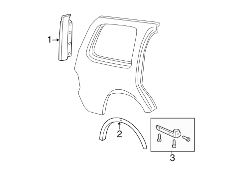 Expedition EXTERIOR TRIM - QUARTER PANEL