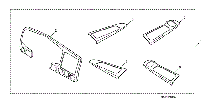 ACCESSORIES/METALLIC INTERIOR TRIM (2) for 2013 Honda RIDGELINE #1