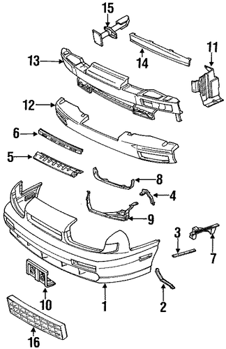 Impulse BUMPER & COMPONENTS - FRONT