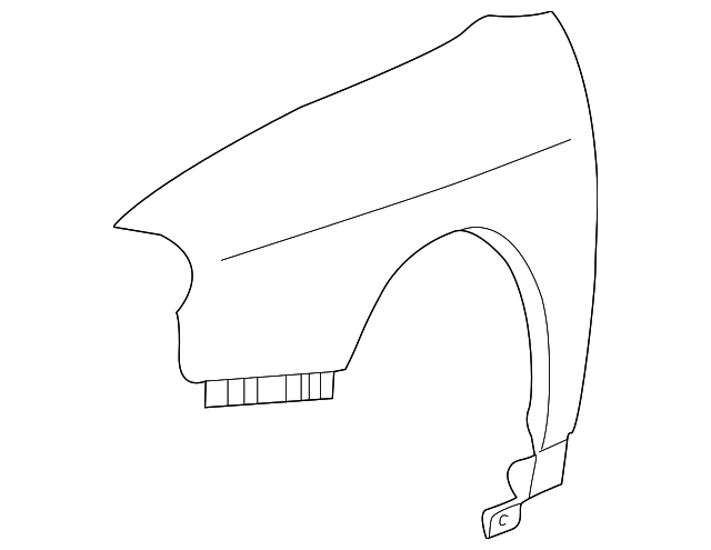 66311-26260 Деталь FENDER, LEFT