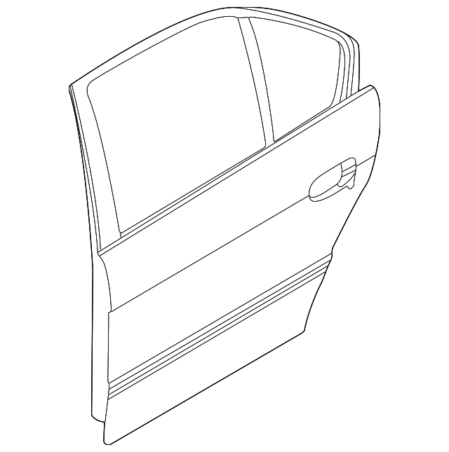 41-52-8-223-886 Деталь DOOR SHELL, RIGHT