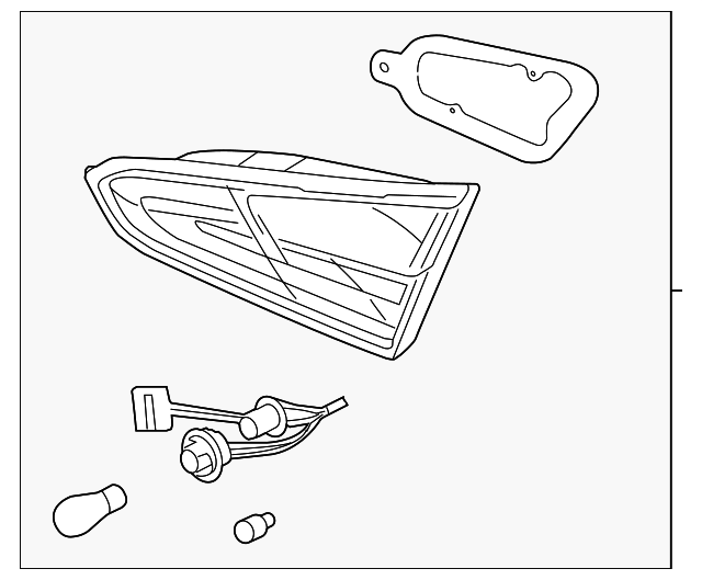 92403-A7000 Деталь BACKUP LAMP ASSY, LEFT