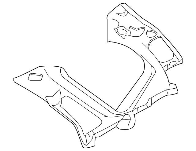 85860-1D500QW Деталь UPPER QTR TRIM, RIGHT