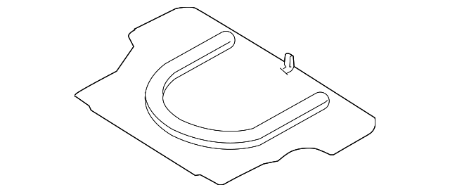 0K2DL-68810A96 Деталь TRUNK MAT