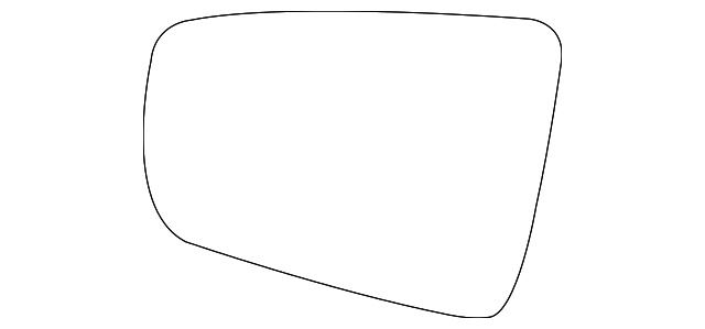 20757731 Деталь MIRROR GLASS, LEFT