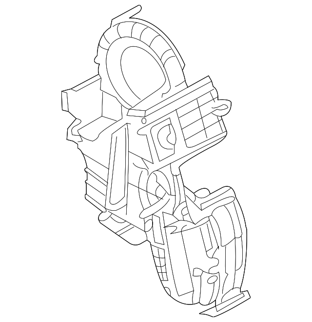 27120-EL00B Деталь BLOWER CASE, LEFT