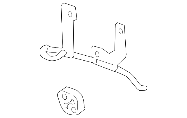 25728852 Деталь MUFFLER & PIPE BRACKET, RIGHT