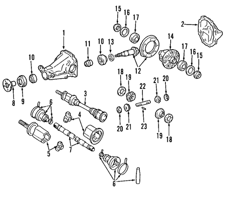 Murano AXLE SHAFTS & JOINTS