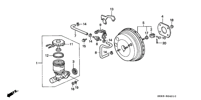 INTEGRA SEDAN MASTER CYLINDER (A.L.B.)