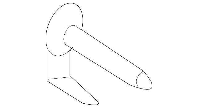 -W715231-S439 Деталь SHOCK MOUNT BOLT, LEFT