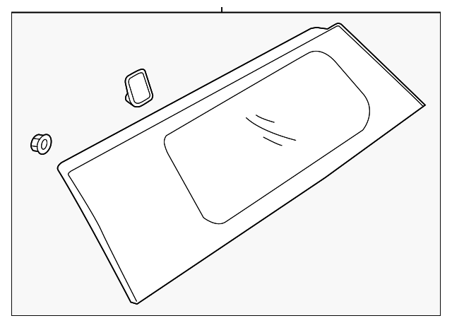 87810-A9000 Деталь QUARTER GLASS, LEFT