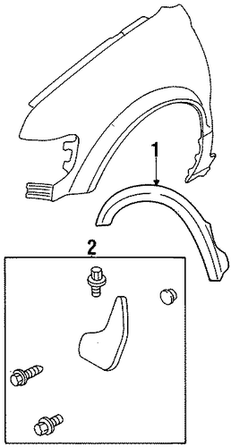 Sportage EXTERIOR TRIM - FENDER