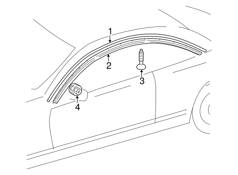 CL55 AMG EXTERIOR TRIM - ROOF