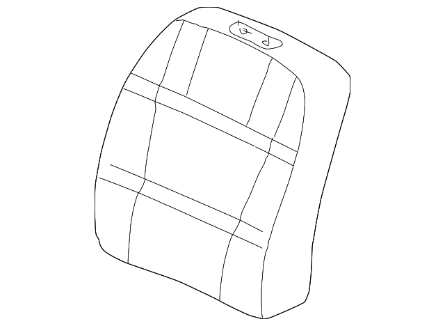 81522-S0X-A41 Деталь PAD & FRAME, L. FR. SEAT-BACK
