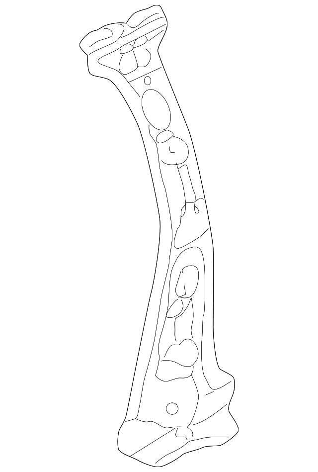 B25D70080B Деталь CENTER PILLAR, RIGHT