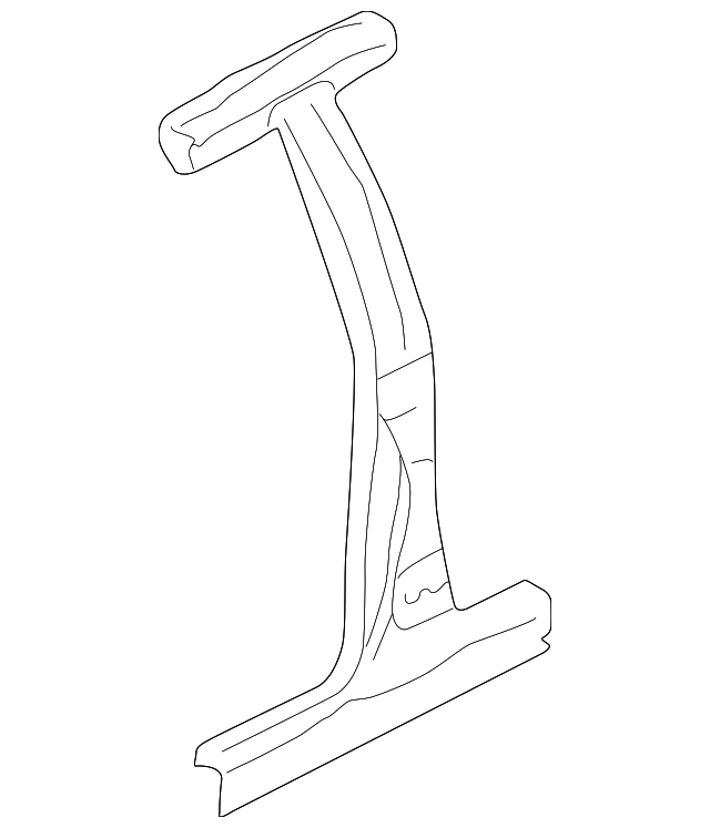 B2YD71351 Деталь CENTER PILLAR, LEFT