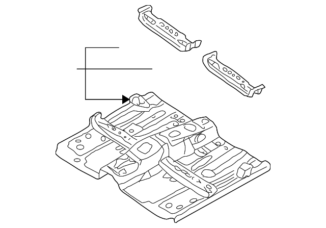 BJ0J-53-600A Деталь FRONT FLOOR PAN