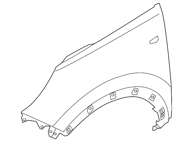 66311-3W000 Деталь FENDER, LEFT