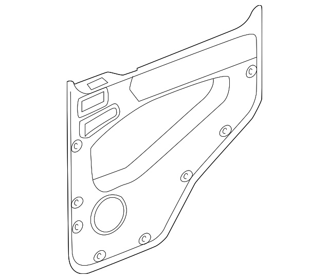 463-730-44-70-9A84 Деталь DOOR TRIM PANEL, LEFT