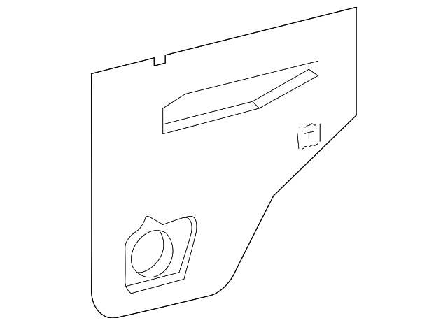 463-737-04-30 Деталь WATER DEFLECTOR, LEFT