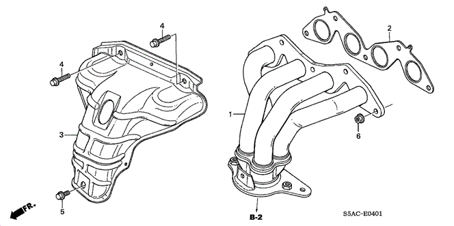 CIVIC SEDAN EXHAUST MANIFOLD (VTEC)