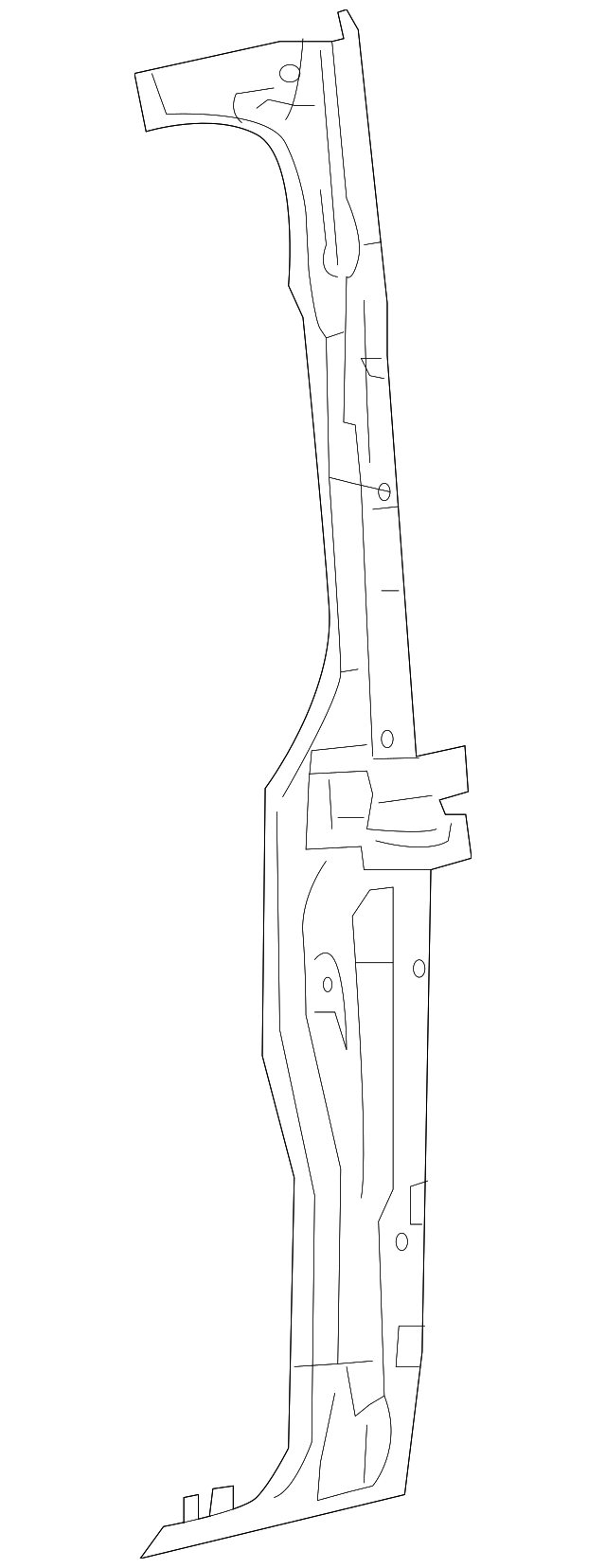 68008673AA Деталь PILLAR REINF, LEFT