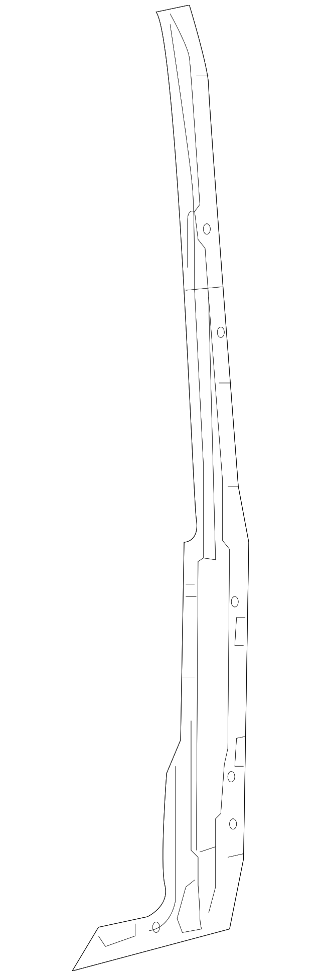 68008669AA Деталь REAR PILLAR, LEFT